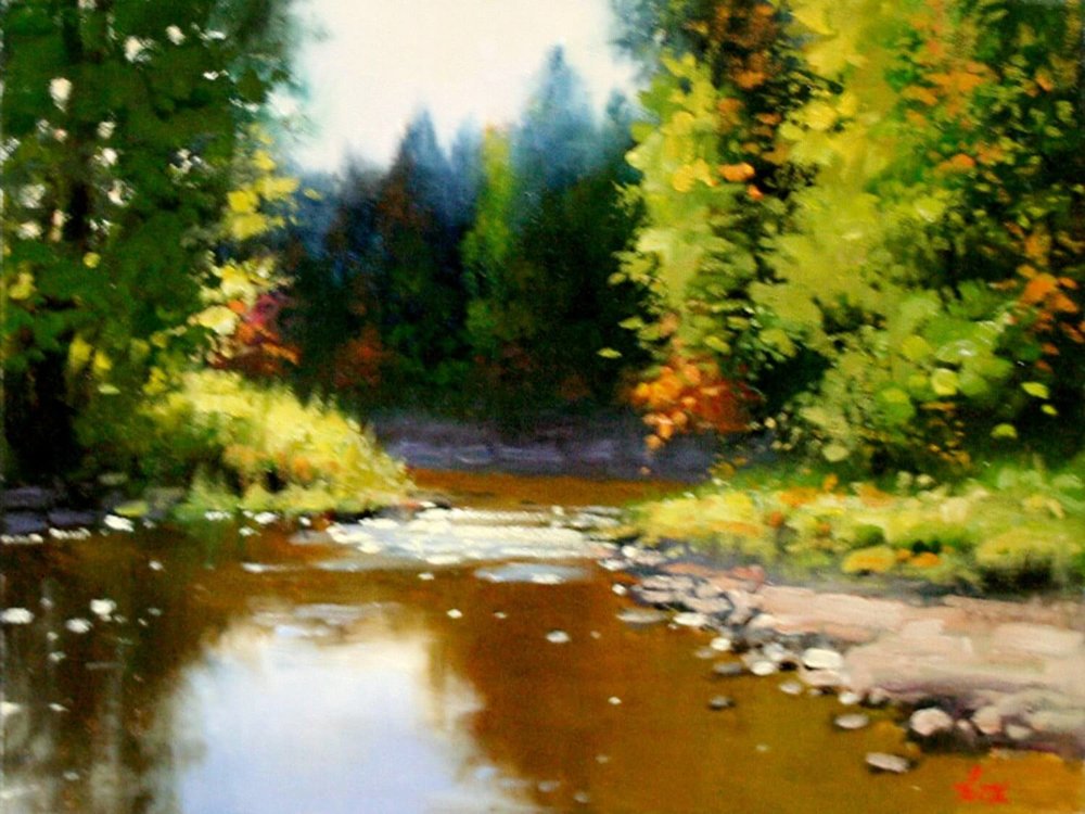 Autumn Riverbank by Cyril Cox