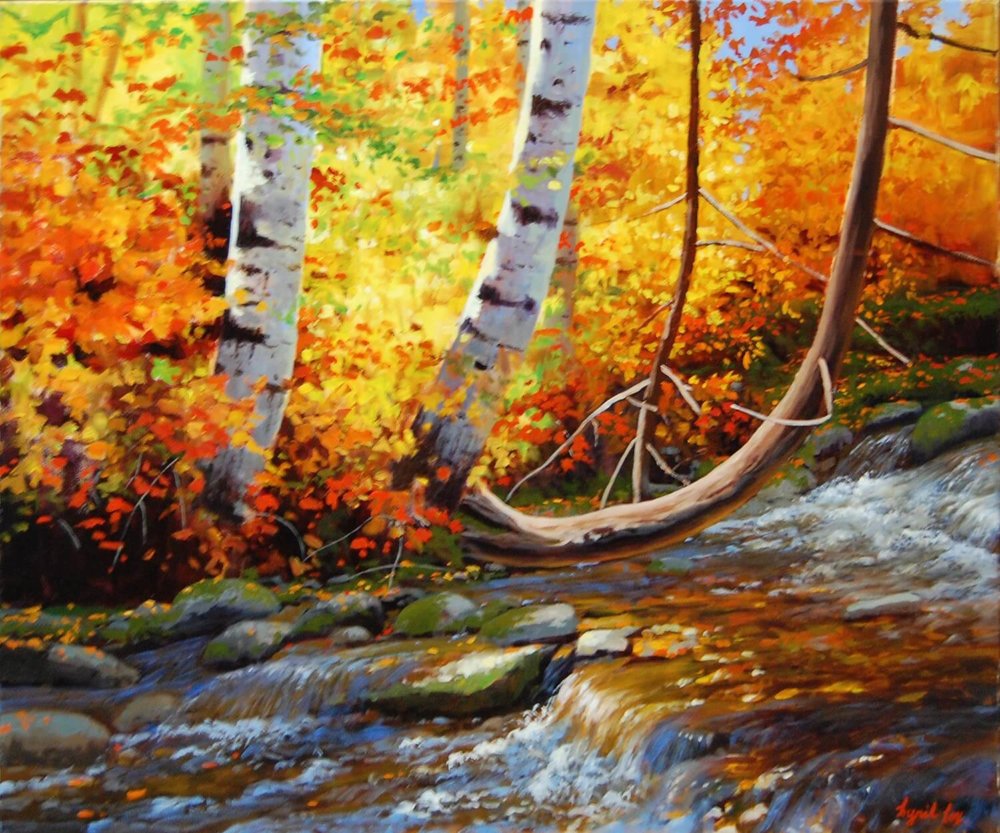 Autumn Creekside by Cyril Cox