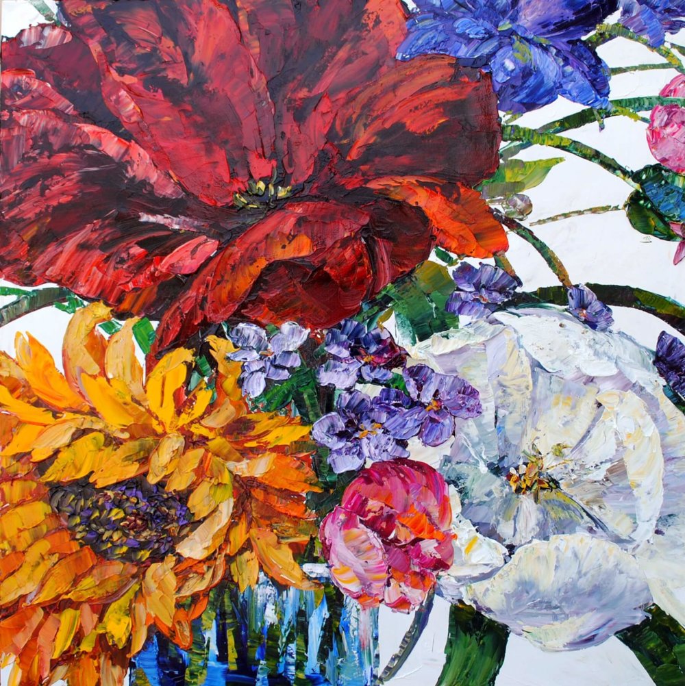 Floral (large Mixed) by Maya Eventov