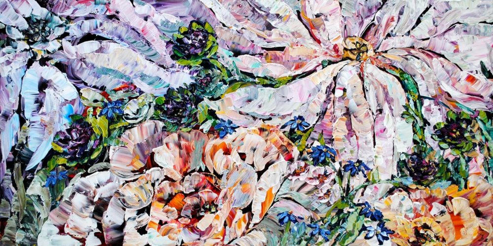 Floral (large Mixed) by Maya Eventov