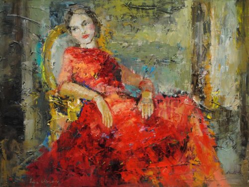 Red Dress by Julia Klimova
