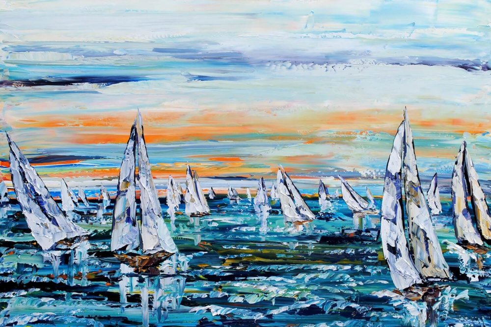 Sailboats by Maya Eventov