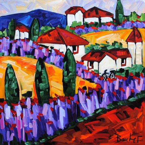 Luberon Hills & Lavender by Marie-Claude Boucher