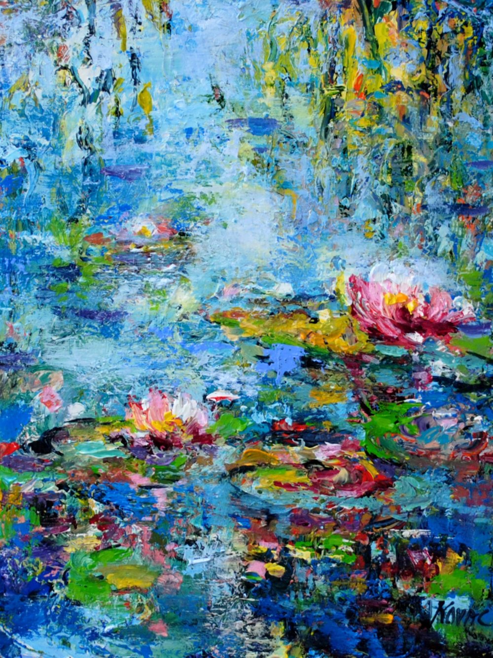 Water Flowers I by Mila Kovac