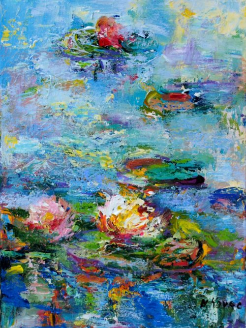 Water Flowers Ii by Mila Kovac