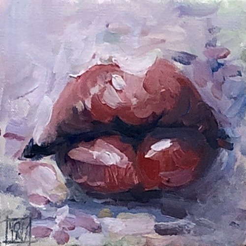 Lip Study 2 by Kate Domina