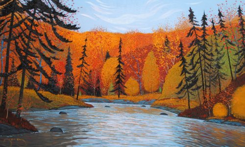 October River by Mark Berens