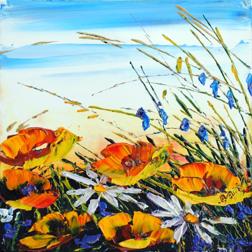 Floral - Poppies (yellow) by Maya Eventov