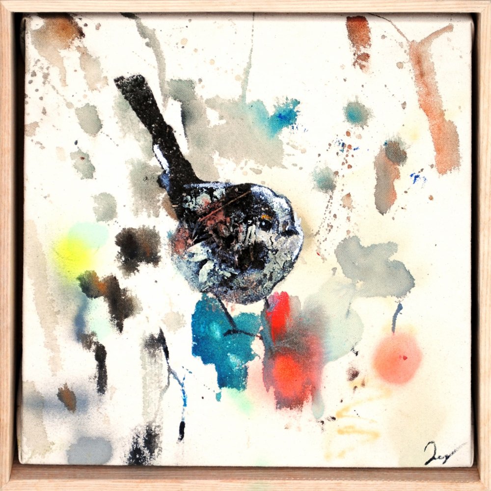 Drop Cloth Birds #1 by Daniel St-Amant
