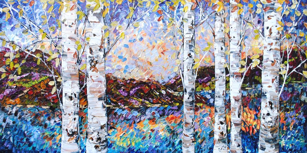 Twilight Birch by Maya Eventov