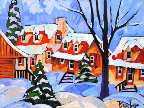 L'hiver Au Village by Marie-Claude Boucher