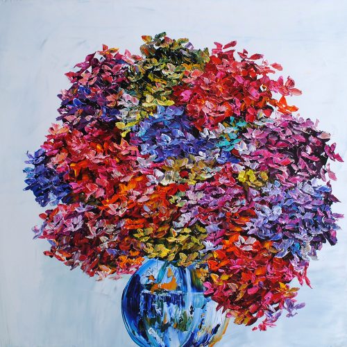 Floral - Hydrangea W/ Vase by Maya Eventov