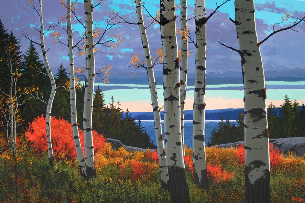 Lakeside Aspens by Cyril Cox