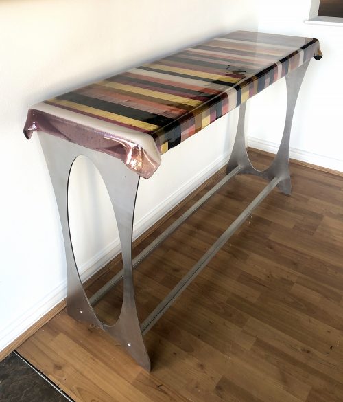 Table (brown & Gold) by Renato Foti