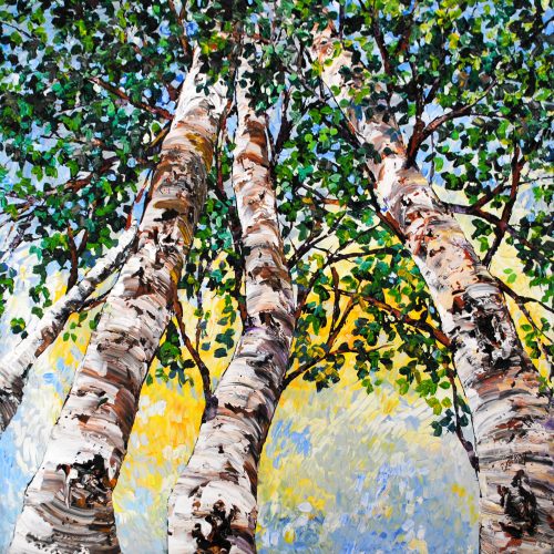 Looking Up (green) by Maya Eventov