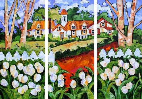 Shades Of White (triptych) by Marie-Claude Boucher