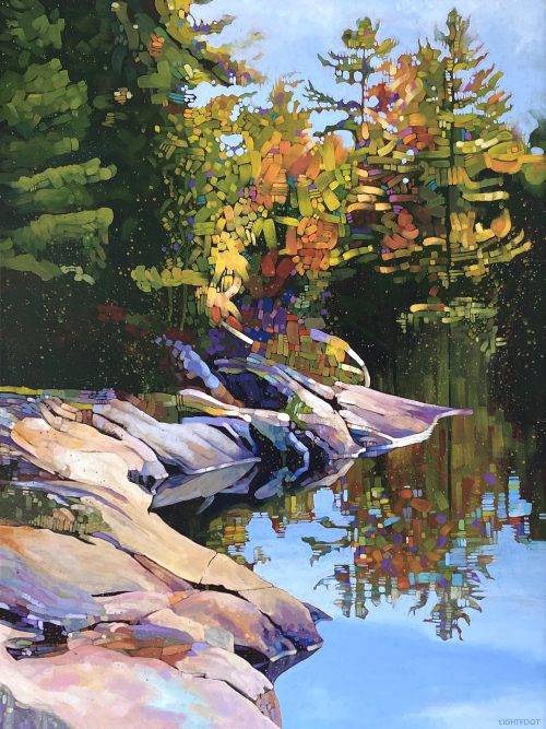 Riverbank Reflections by John Lightfoot