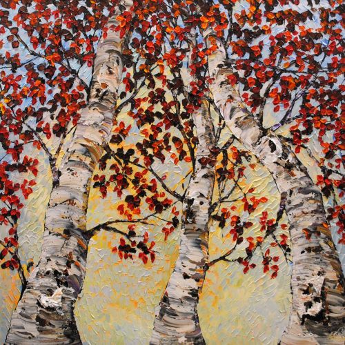 Looking Up (red) by Maya Eventov