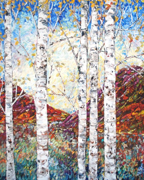 Birch W/ Hills by Maya Eventov