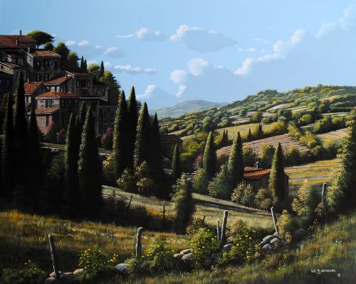 Rolling Hills Of Italy by Bill Saunders