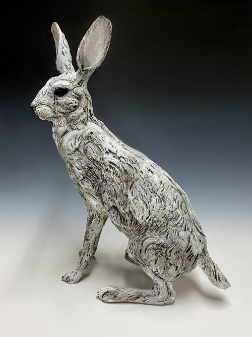 Hare Seated by Mary Philpott