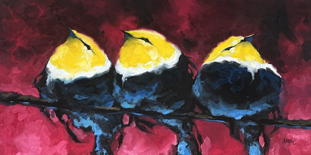 Blue & Yellow Birds by Harold Braul