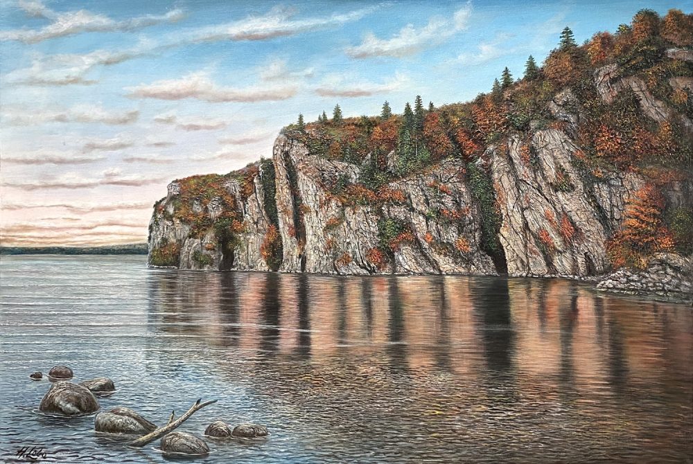 Cliffs At Bon Echo by Henri Lobo