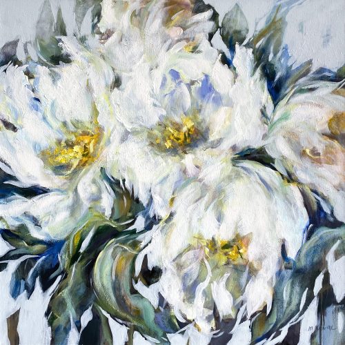 Spring In White Satin by Mila Kovac