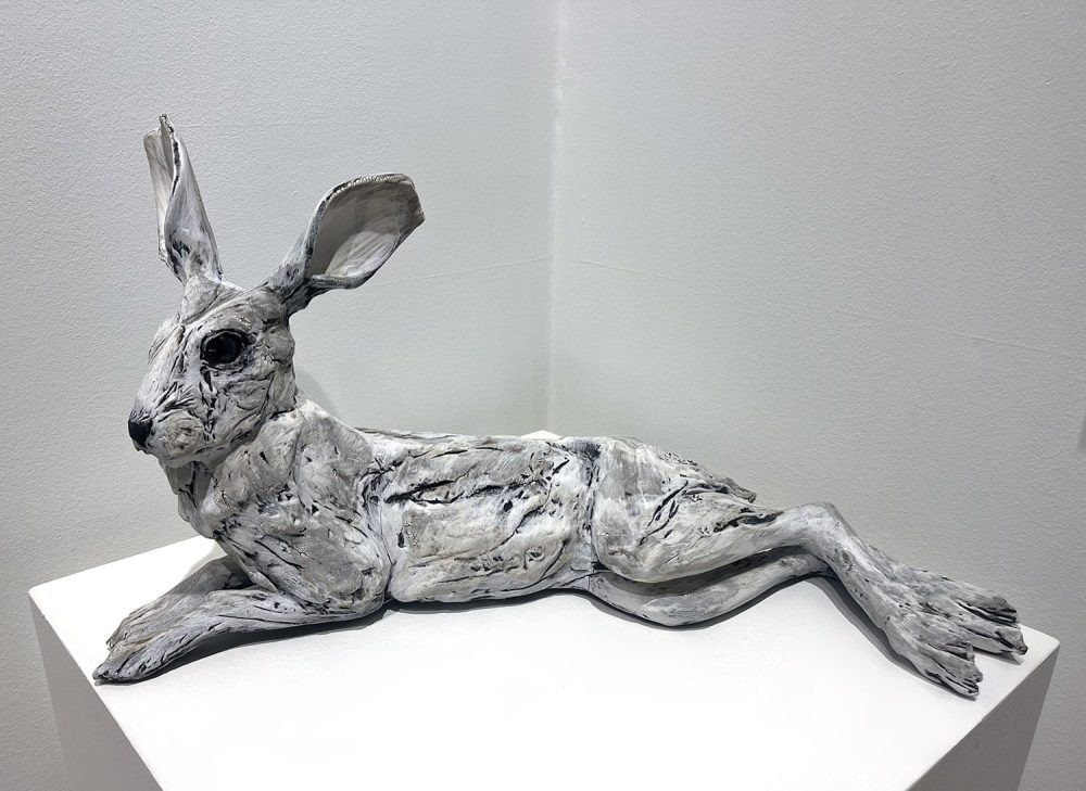 Recumbent Hare by Mary Philpott