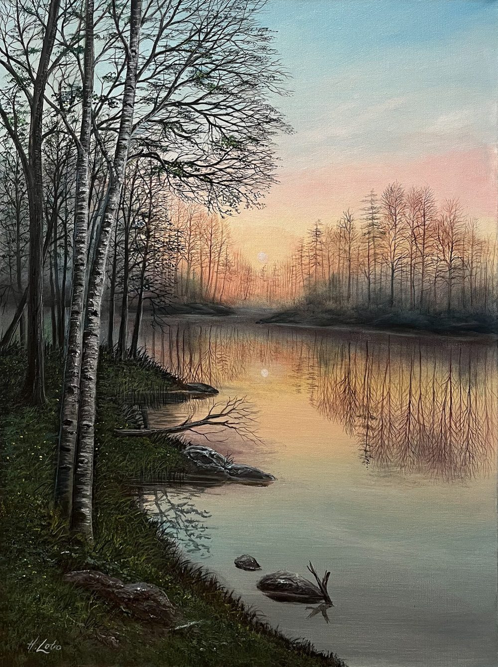 Spring At Twilight by Henri Lobo