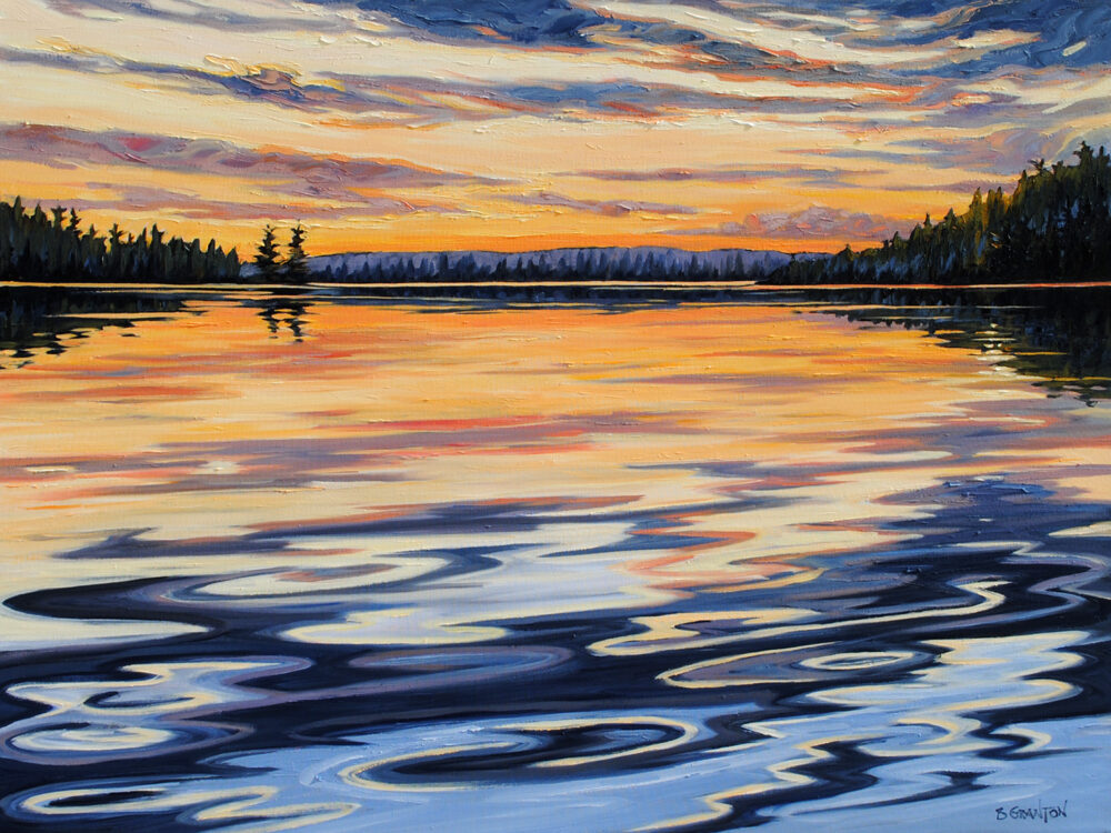 Reflecting On Lake Of Two Pines by Brigitte Granton