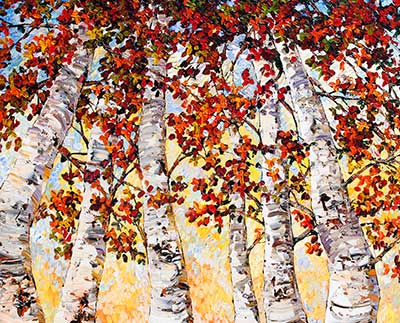Looking Up (red) by Maya Eventov