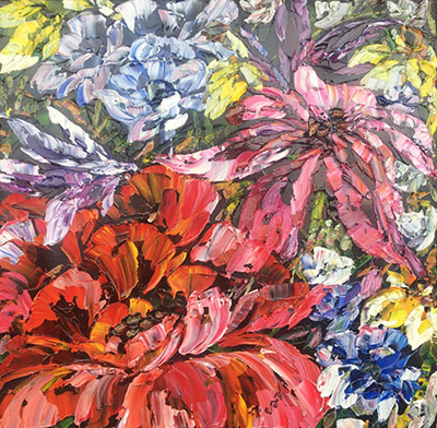 Floral (large Mixed) by Maya Eventov