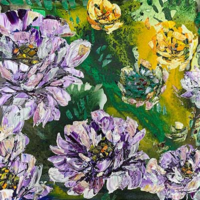 Floral - (spectrum) Large by Maya Eventov
