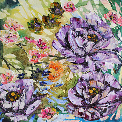 Floral - (spectrum) Large by Maya Eventov