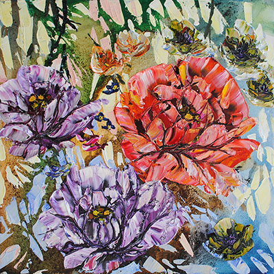 Floral - (spectrum) Large by Maya Eventov