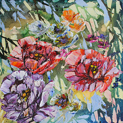 Floral - (spectrum) Large by Maya Eventov