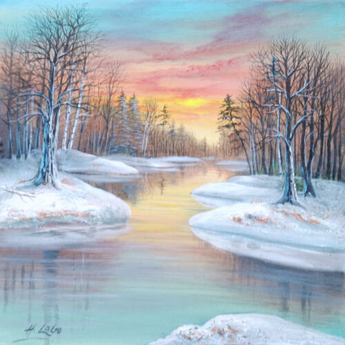 Winter Sunset I by Henri Lobo