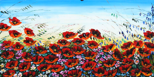 Floral - Poppies (red) by Maya Eventov