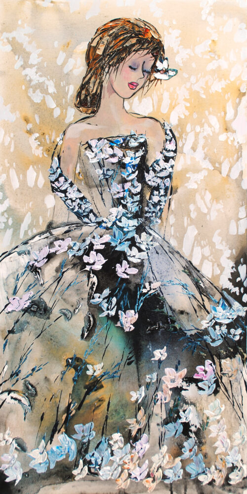 Abstract Dancers (floral) by Maya Eventov