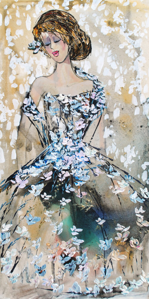 Abstract Dancers (floral) by Maya Eventov