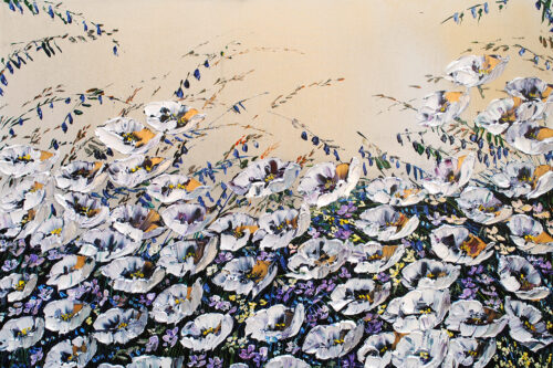 Floral (white Poppies) by Maya Eventov