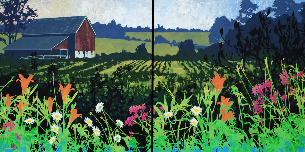 Serenity (dyptych) by Judy Willemsma