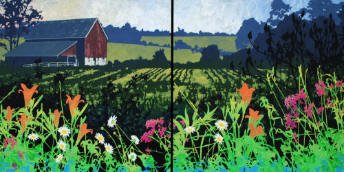 Serenity (dyptych) by Judy Willemsma