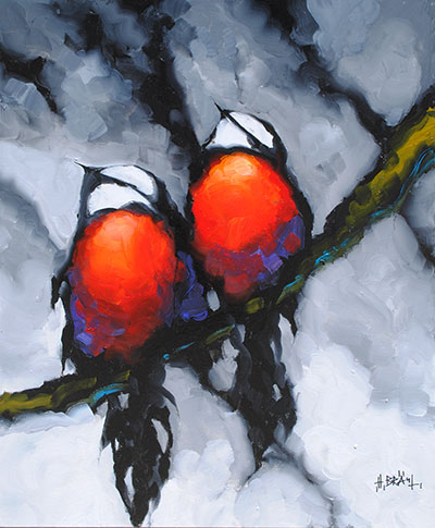 Bird Series (red) by Harold Braul