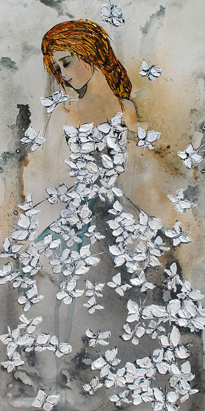 Abstract Dancers (butterflies) by Maya Eventov