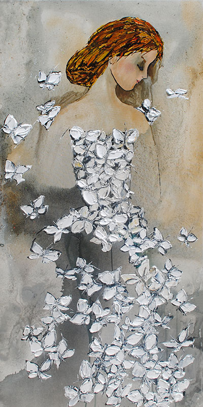 Abstract Dancers (butterflies) by Maya Eventov