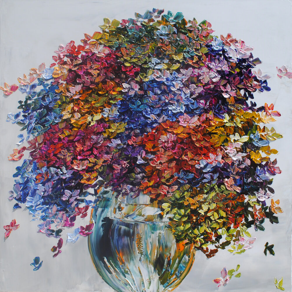 Floral - Hydrangea W/ Vase by Maya Eventov