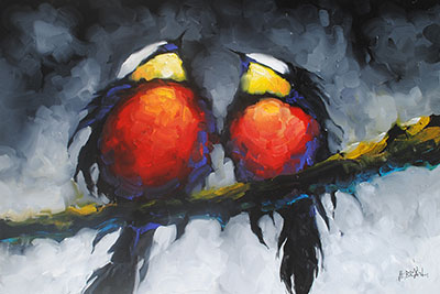 Bird Series (red) by Harold Braul