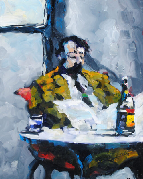 Window, Table, Wine, Paper by Harold Braul